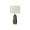 Monarch Specialties Lighting, 26 in.H, Table Lamp, Green Ceramic, Ivory / Cream Shade, Contemporary I 9624 - alternate 2